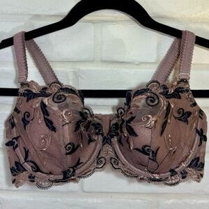 NWT Soma Sensuous Lace Lined Balconet Underwire Bra 34 C Mochaccino #0154